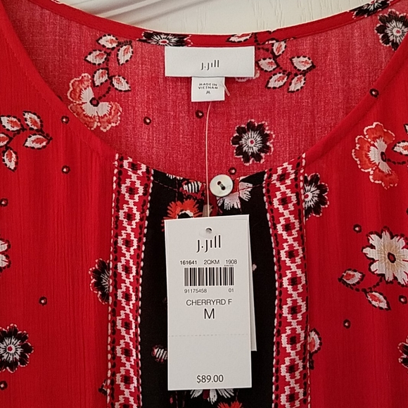 J. Jill Ruffle sleeve tunic - Picture 4 of 6